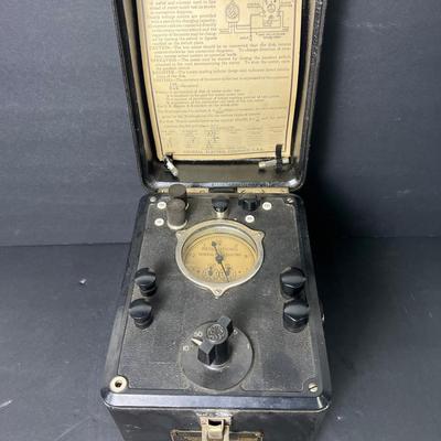 Vintage General Electric Portable Induction Test Meter – Type IB-8, Serial #15393156