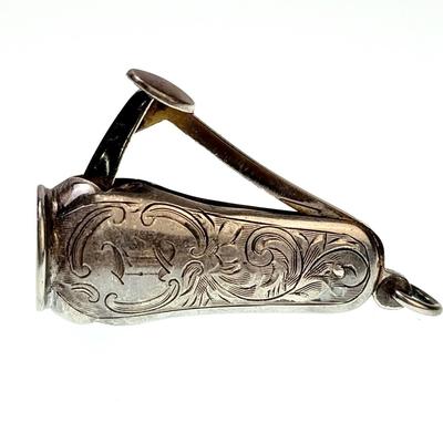 Sterling Silver Vintage Cigar Tip Cutter - Monogrammed