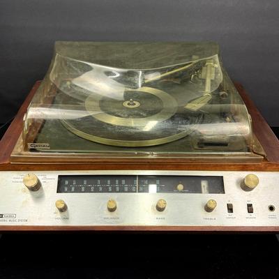 Vintage Harman Kardon Stratophonic Music System SC 440 With Garrard AT 60 Turntable 