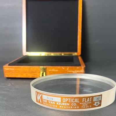 Van Keuren 6" Optical Flat – Precision Measuring Tool, Serial #6317, No Chips, in Original Box