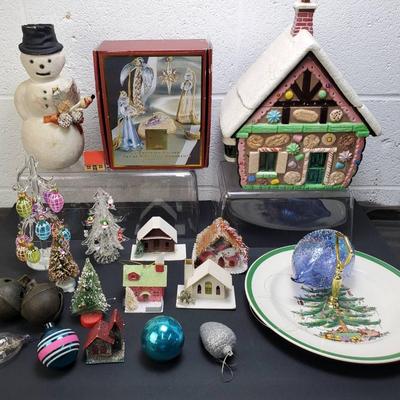 Vintage & Contemporary Christmas: Cookie Jar, Ornaments Including Lenox, More