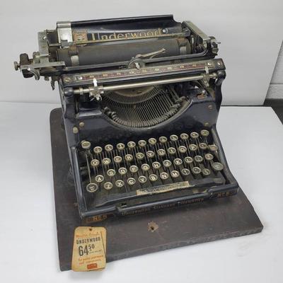 Antique Underwood No. 5 Typewriter – Early 20th Century - Serial #3750252