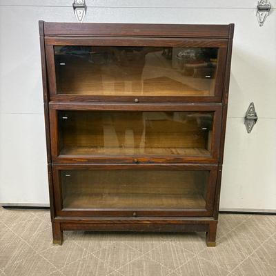 Antique Lundstrom Barrister Bookcase - 34x11x33”