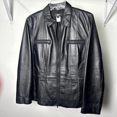 Phillipe Adec Leather Jacket - Size 10 