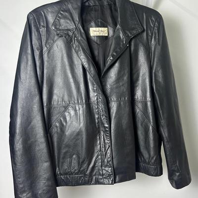 Vintage West Bay Saks Fifth Ave Leather Jacket - Size 8