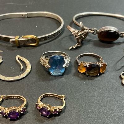 Sterling Silver Tigers Eye Bracelet, Belt Buckle Bracelet And More 