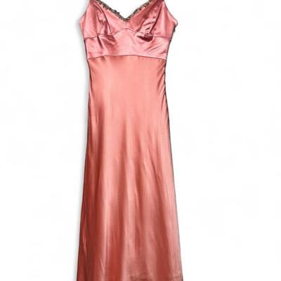 Vintage Maria Bianca Nero Dress W/ Beaded Accents - Size S 