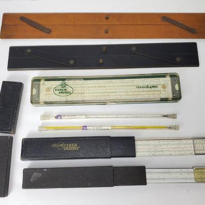 Vintage Faber-Castell Slide Rules, Parallel Drafting Tools, Thermometers & More – Engineering Lot
