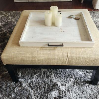 Large Ottoman With Tray