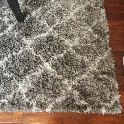 Gray And White Area Rug