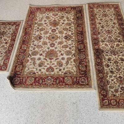 Three Piece Area Rugs