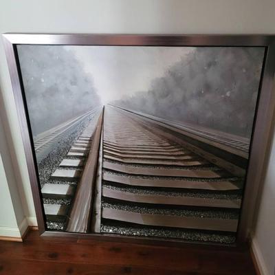 Multimedia Train Track Wall Art