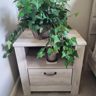 Pair Of Nightstands & Floor Lamp