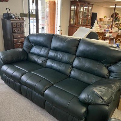 Faux Leather Sofa 
