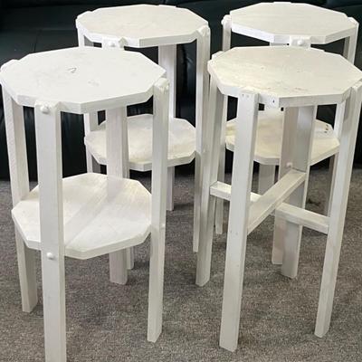 Arts and Crafts Style Painted Stands (4)