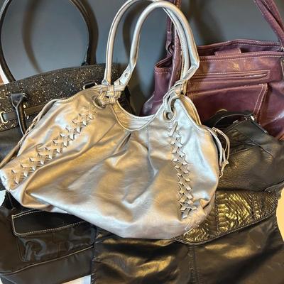 Leather Handbags with Synthetic (6 pieces)