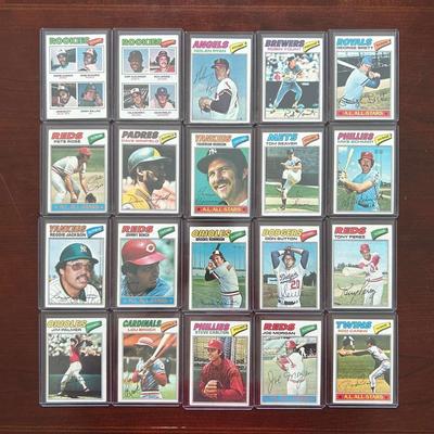 1977 Topps Baseball Cards Complete Set 1-660. Murphy, Dawson, Sutter Rookies. Pete Rose and More