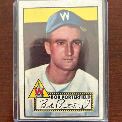 1952 Topps Baseball Card. Bob Porterfield - Washington Senators 301