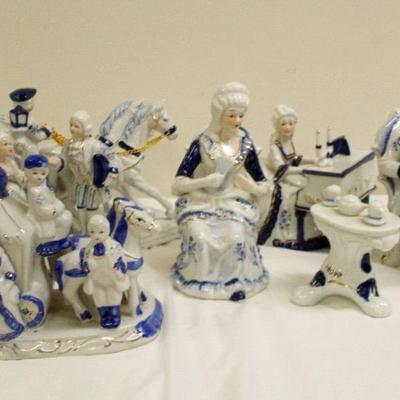 Blue and White Collectibles 