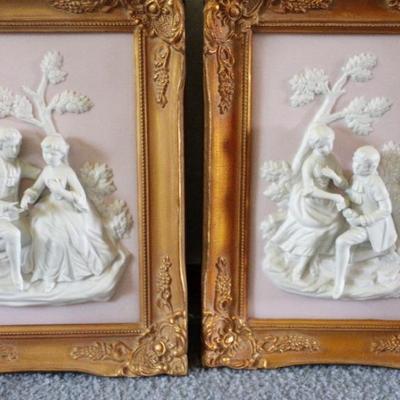 Antique Alt Meissen Dresden Plaques