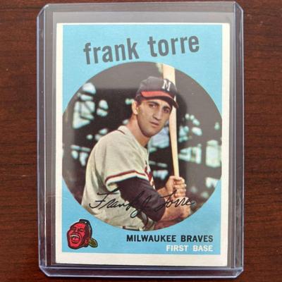 1959 Topps Baseball Card. Frank Torre #65