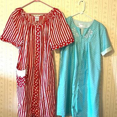 Retro Cotton Blend Housedresses (4 pieces)