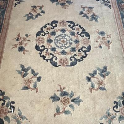 Chinese Shun Li Hand Carved Wool Area Rug