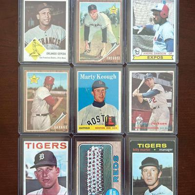 1960s/1970s Vintage Baseball Cards.  Billy Martin, Orlando Cepeda and More
