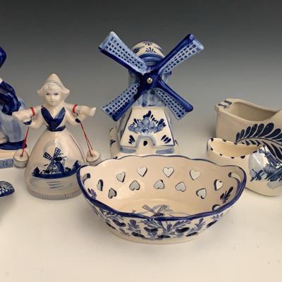 Delft Style Hand Painted Porcelain Collection 