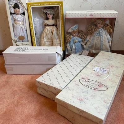 Boxed Dolls (8) With Gorham, Duck House Heirloom, Effanbee, Etc