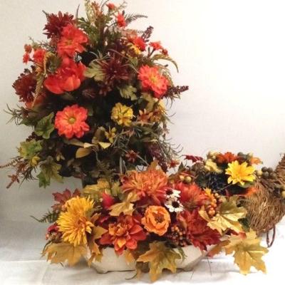 Autumn Decor Including Cornucopia 