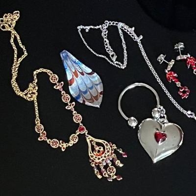 Red Stone Costume Jewelry 