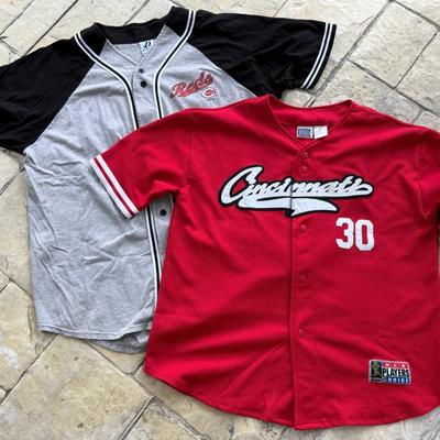 Pair (2) Cincinnati Reds Ken Griffey #30 Jersey Shirts
