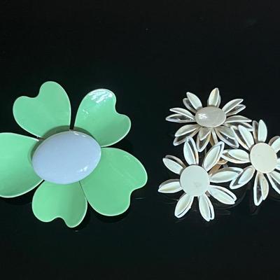 Mod Flower Brooches