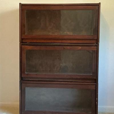 Barrister Book Case With Glass Doors