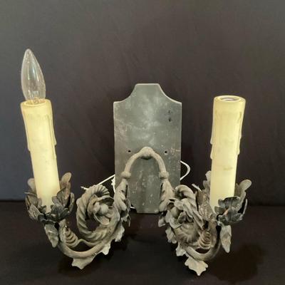 Wrought Iron Wall Sconce No. 2
