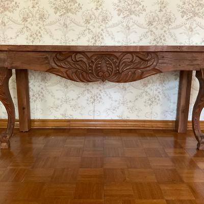 Carved Console Table
