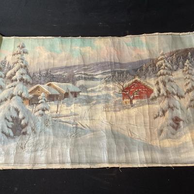 Vintage Oil Painting On Fabric
