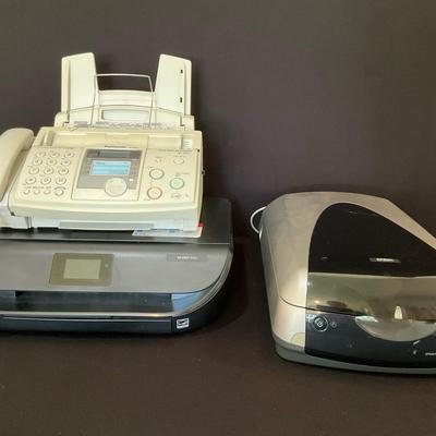 Panasonic Fax, Epson Scanner, HP Envy Printer