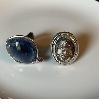 Oval Sterling Silver Rings