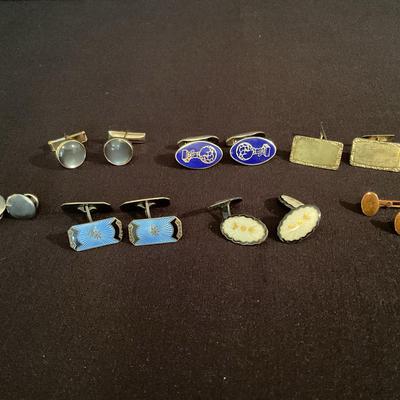Vintage Cuff Links Sterling Silver And More