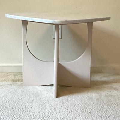 Small Marble Top Accent Table 