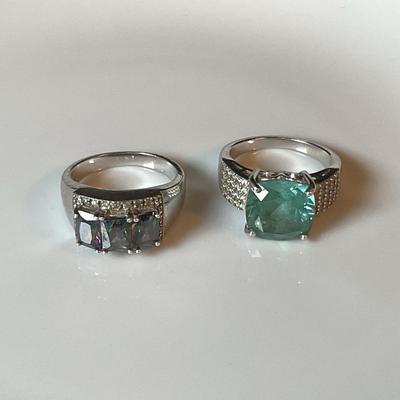 Sterling Silver Rings With Stones