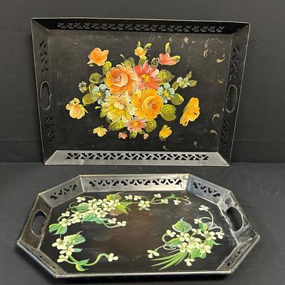 Hand Painted Tole Trays