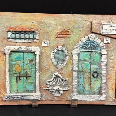 “Beyond The Tiber” Multimedia Signed Original Artwork 