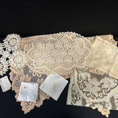 Crocheted Doilies & Embroidered Linens