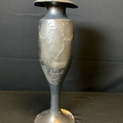 Vintage Engraved Knickerbocker Silver Co. Vase