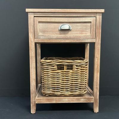 Light Wood Accent Table