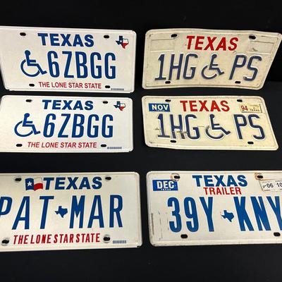 Texas License Plates 
