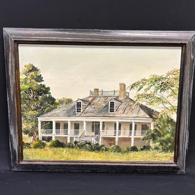 Louisiana Home, Original Oil Painting 